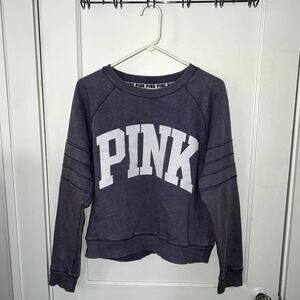 Victoria's Secret PINK graphic logo acid wash sweatshirt size M